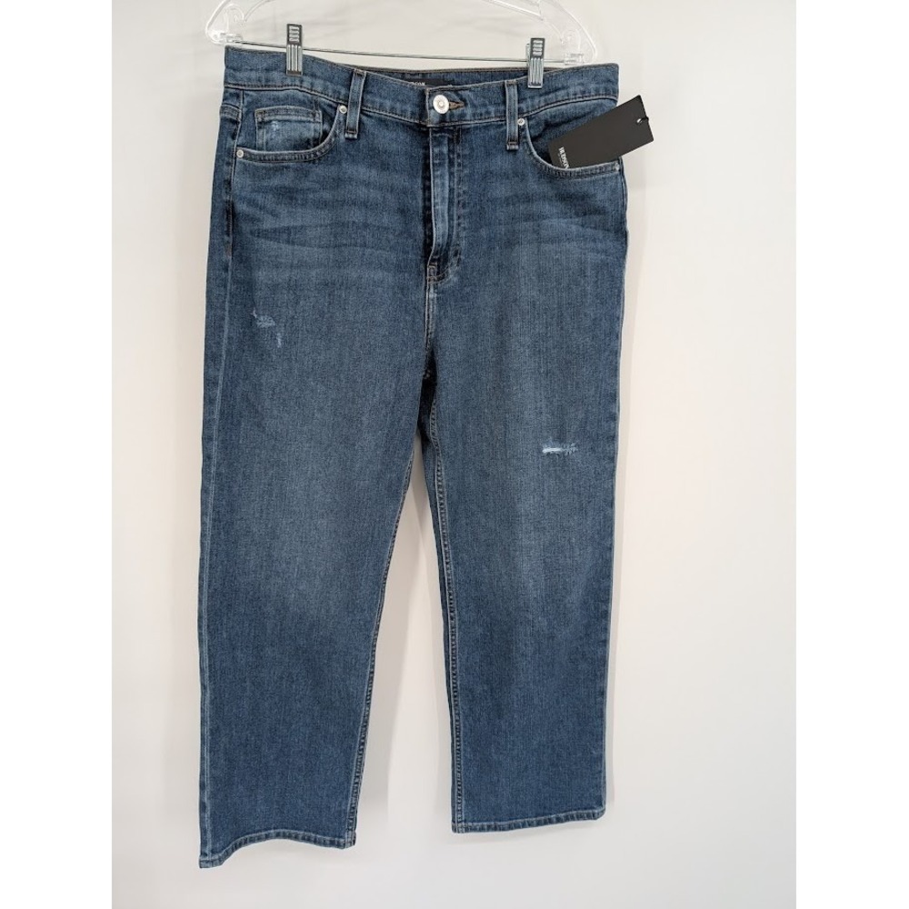 NWT Hudson‎ Remi High Rise Straight Crop Jeans Women's Blue Size 32